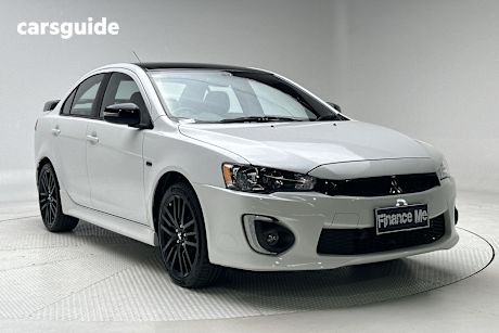 White 2017 Mitsubishi Lancer Sedan BLACK EDITION F