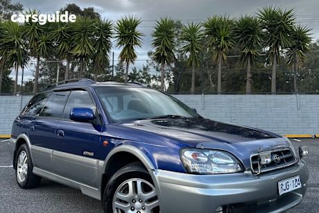 Blue 2002 Subaru Outback Wagon