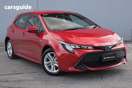 Red 2021 Toyota COROLLA HATCH HYBRID Hatch ASCENT SPORT HYBRID F