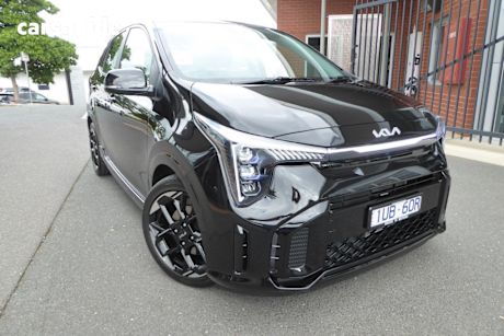 Black 2024 Kia Picanto Hatch GT-LINE F