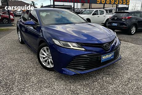 Blue 2018 Toyota Camry Sedan Ascent