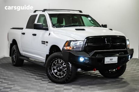 White 2022 Ram 1500 Crew Cab Utility Express