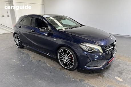 Blue 2017 Mercedes-Benz A250 Hatchback Sport