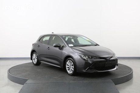Grey 2023 Toyota Corolla Hatchback Ascent Sport + Conv Pk Hybrid
