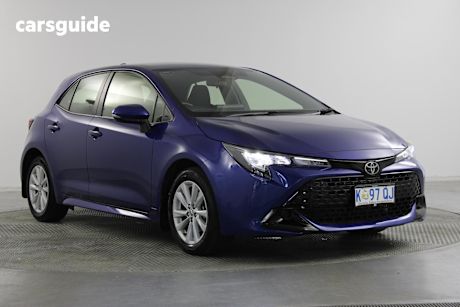 Blue 2022 Toyota Corolla Hatchback Ascent Sport