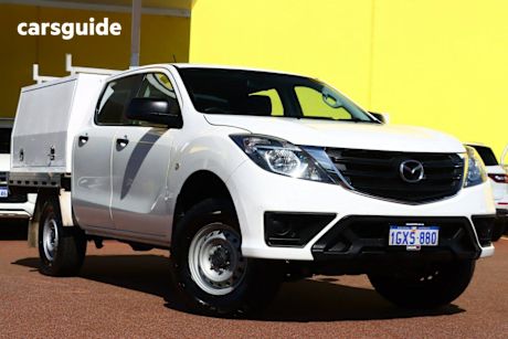 White 2019 Mazda BT-50 Dual Cab Chassis Xt Hi-Rider (4X2) (5Yr)