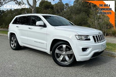 White 2014 Jeep Grand Cherokee SUV OVERLAND 4X4