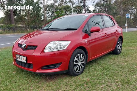 Red 2009 Toyota Corolla Hatchback Ascent