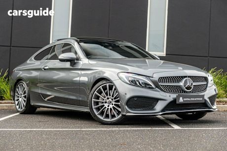 Grey 2018 Mercedes-Benz C250 Coupe D