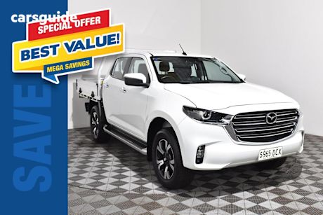 White 2023 Mazda BT-50 Ute Tray XTR 4X4