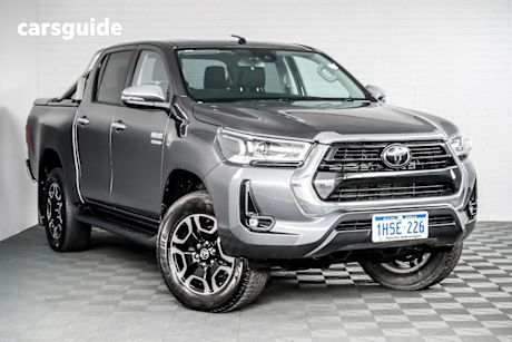 Grey 2021 Toyota Hilux Double Cab Chassis Sr5 (4X4)