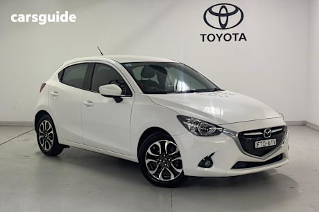 White 2015 Mazda 2 Hatchback Genki