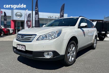 White 2011 Subaru Outback Wagon 3.6R Premium