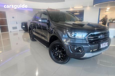 Grey 2022 Ford Ranger Ute Tray WILDTRAK 4X4