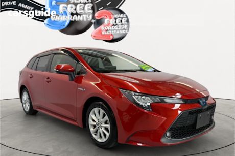 Orange 2019 Toyota Corolla SUV TOURING HYBRID S