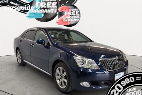 Blue 2010 Toyota Crown Sedan MAJESTA