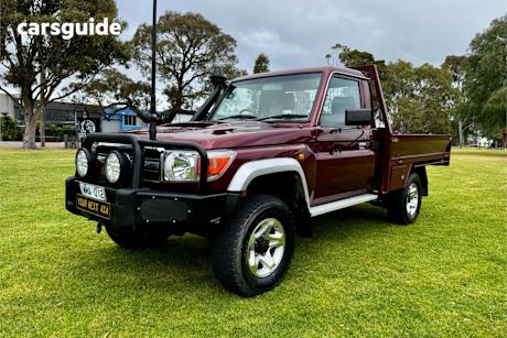 Red 2008 Toyota Landcruiser Ute Tray GXL 4X4
