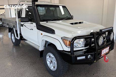 White 2021 Toyota Landcruiser Cab Chassis Gxl