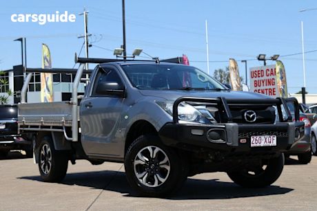 Silver 2017 Mazda BT-50 Cab Chassis Xt (4X4)