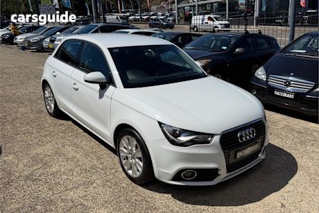 White 2012 Audi A1 Hatchback Sportback 1.4 Tfsi Ambition