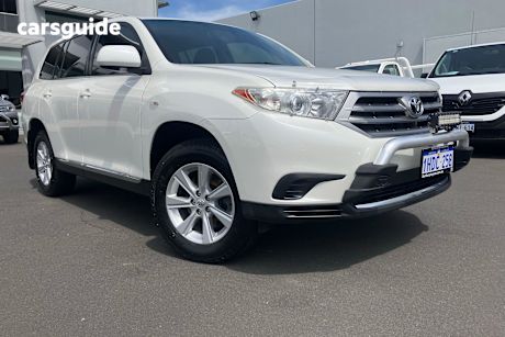 White 2013 Toyota Kluger Wagon Kx-R (Fwd) 5 Seat