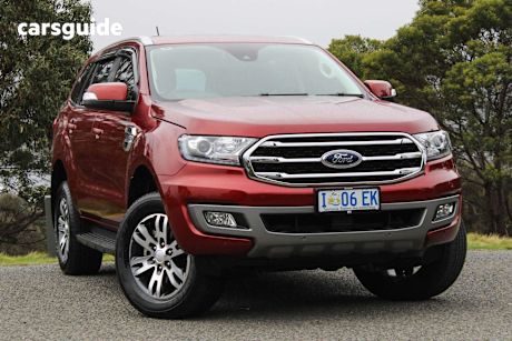 Red 2019 Ford Everest SUV TREND 4X4