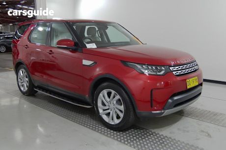 Red 2017 Land Rover Discovery Wagon Td6 Hse