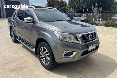 Grey 2015 Nissan Navara Dual Cab Utility St-X