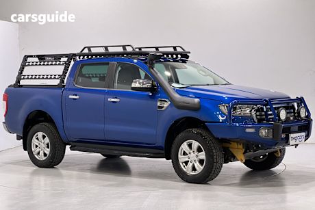 Blue 2020 Ford Ranger Ute Tray XLT 4X4