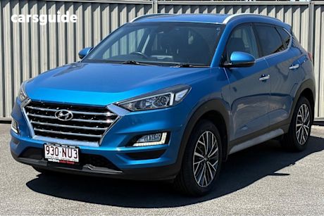Blue 2020 Hyundai Tucson Wagon Elite (2Wd) Black Int