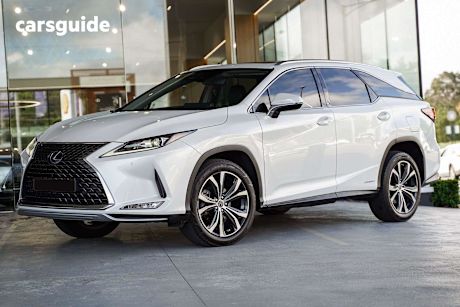 White 2019 Lexus RX SUV RX450HL LUXURY 4X4