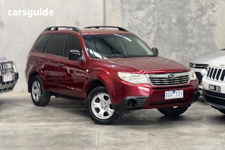 Red 2009 Subaru Forester Wagon X