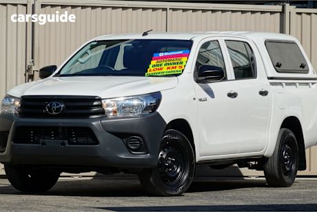 White 2021 Toyota Hilux Double Cab Pick Up Workmate