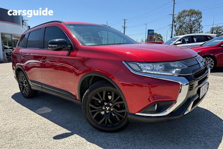 Red 2019 Mitsubishi Outlander SUV BLACK EDITION F