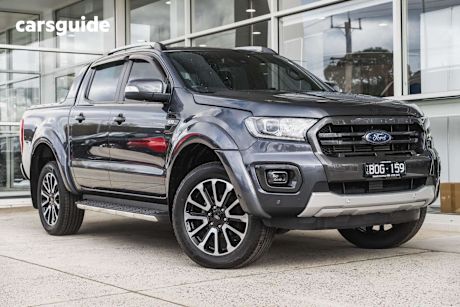 Grey 2021 Ford Ranger Ute Tray WILDTRAK 4X4