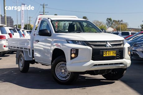White 2021 Mitsubishi Triton Ute Tray GLX R