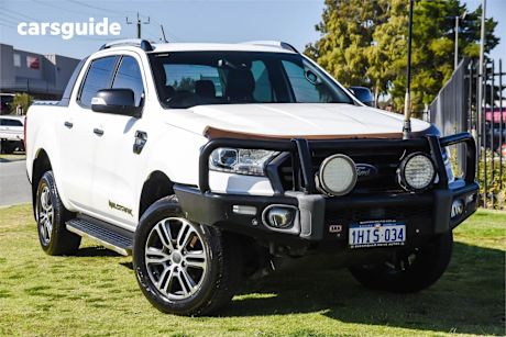 White 2021 Ford Ranger Ute Tray WILDTRAK 4X4