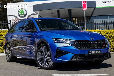 Blue 2025 Skoda Octavia SUV RS F