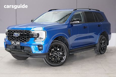 Blue 2025 Ford Everest SUV SPORT R
