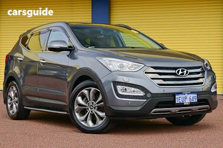 Silver 2015 Hyundai Santa FE Wagon Highlander Crdi (4X4)