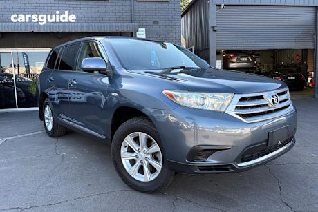Blue 2012 Toyota Kluger SUV KX-R