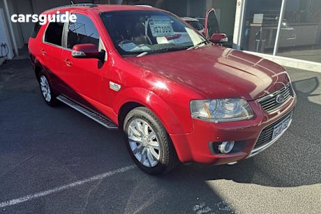 Red 2010 Ford Territory SUV GHIA 4WD