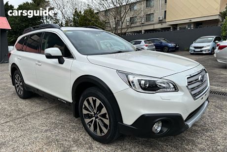 White 2016 Subaru Outback SUV 2.5I PREMIUM 4WD