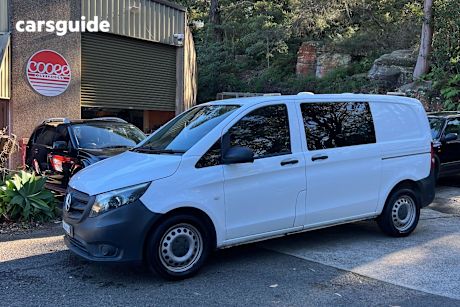 White 2017 Mercedes-Benz Vito Commercial 116 BLUETEC SWB 447