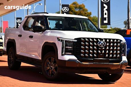 White 2025 LDV Terron 9 Ute Tray ORIGIN 4WD