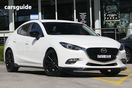 White 2018 Mazda Mazda3 Sedan SP25 F