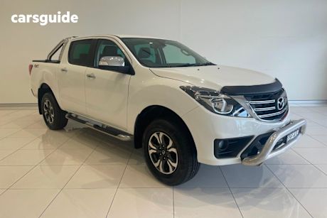 White 2019 Mazda BT-50 Ute Tray GT 4X4