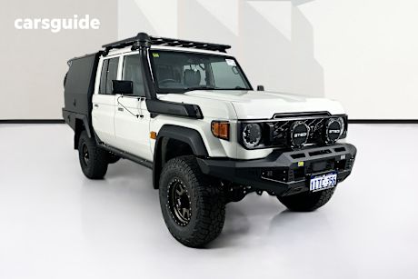 White 2024 Toyota Landcruiser Double Cab Chassis Lc79 Workmate