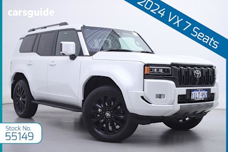 White 2024 Toyota Landcruiser Prado Wagon Vx Frosted White