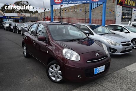Burgundy 2012 Nissan Micra Hatchback Ti